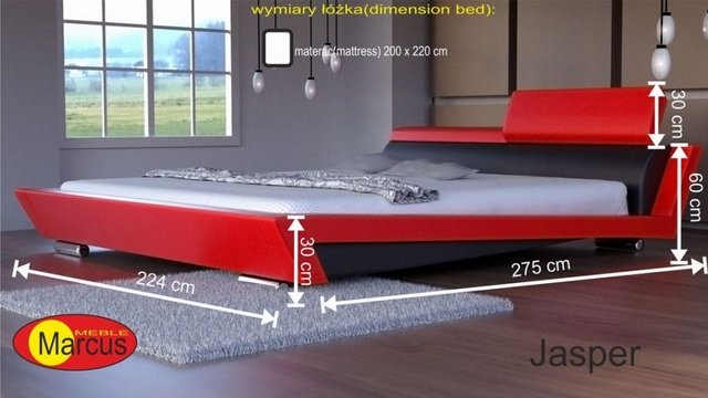 łóżko tapicerowane Jasper 200x220 cm