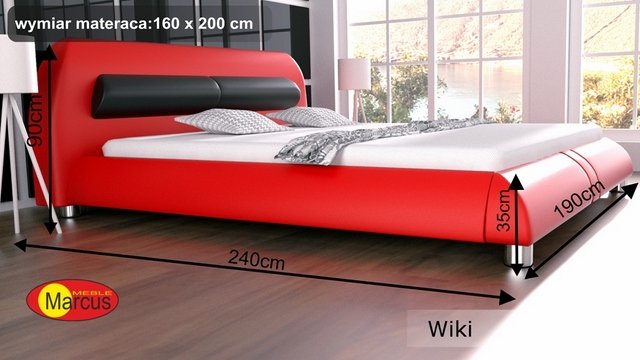 łóżko tapicerowane wiki 160x200 cm