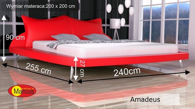 łóżko amadeus 200x200 cm