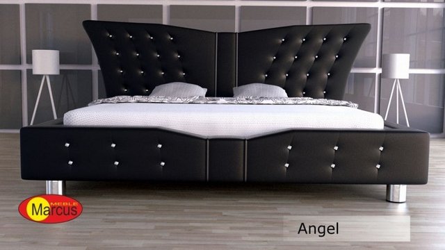łóżko Angel z krształkami Swarovski skóra ekologiczna