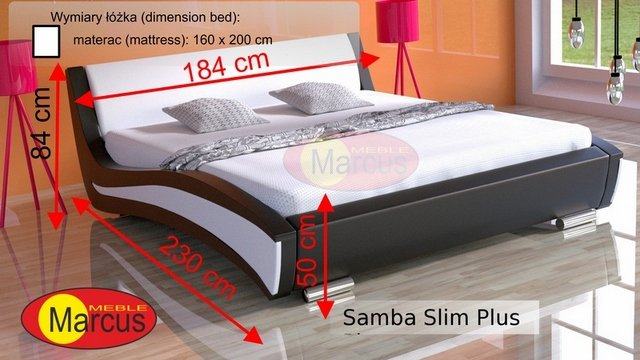 łóżko Samba slim plus 160x200 cm