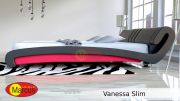 Łóżko Vanessa Slim czarno-czerwone