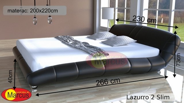 łóżko Lazurro 2 200x200 cm