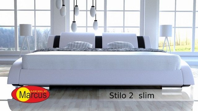 łóżko stilo 2 slim skóra ekologiczna