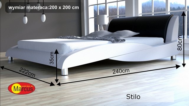 łóżko stilo 200x200 cm