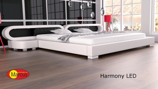 łóżko harmony  led