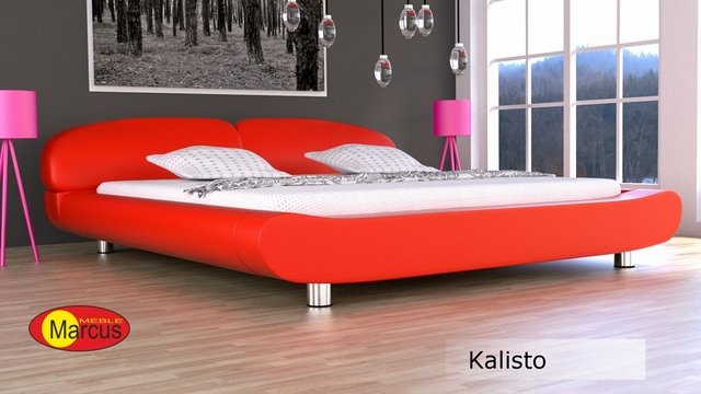 łóżko tapicerowane Kalisto skóra ekologiczna