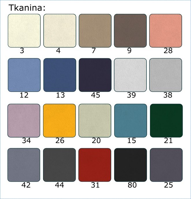 łóżko material